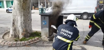 Elektrik trafosundaki yangın paniğe sebep oldu