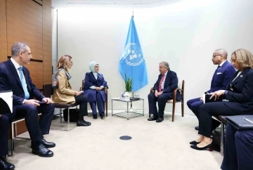 Emine Erdoğan, BM Genel Sekreteri Antonio Guterres’le görüştü
