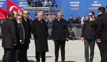 Emniyet Genel Müdürü Erol Ayyıldız miting alanınca incelemelerde bulundu
