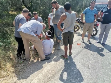 Erdek’te trafik kazasında motosiklet sürücüsü yaralandı
