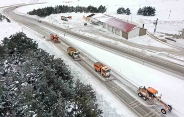 Erzincan’da kardan 48 köy yolu ulaşıma kapandı
