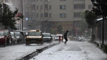 Erzurum'da sağanak etkili oldu