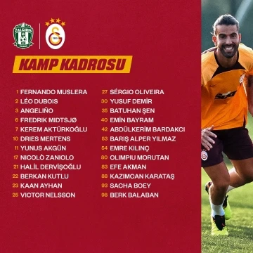 Galatasaray’ın, Zalgiris Vilnius maçı kadrosu belli oldu
