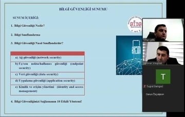 GAÜN personeline bilgi güvenliği farkındalık eğitimi verildi
