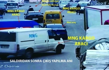 Gaziantep’te kargo çalışanları, müşterinin iş yerini basarak camı çerçeveyi indirdi
