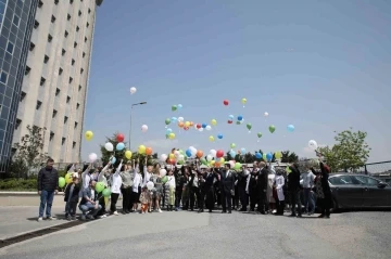 Gökyüzü rengarenk balonlarla ile buluştu
