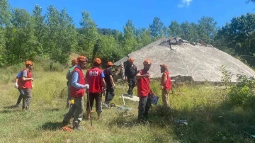 Gönüllülerden doğal afet tatbikatı
