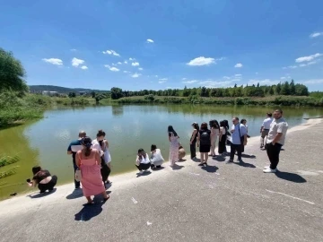 Gürcü öğrenciler BAÜN botanik bahçesine hayran kaldı
