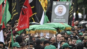 Hamas yöneticisi Aruri, Beyrut'ta binlerce kişi tarafından son yolculuğuna uğurlandı