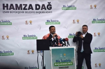 Hamza Dağ’dan İzmir’de mesaj: “Biz İzmir’iz başarabiliriz”