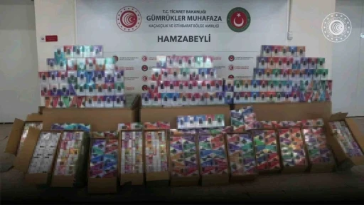 Hamzabeyli sınır kapısında 24 milyon değerinde elektronik sigara yakaladı
