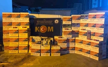 Hatay’da 750 bin adet kaçak makaron ele geçirildi
