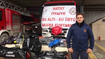 Hatay’da depremde zarar gören su altı ve su üstü arama ekiplerinin ekipmanı güçlendirildi
