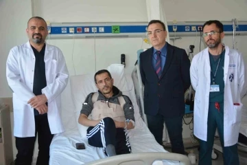 Hatay’dan gelen ilk depremzedenin PAÜ’de tedavisine başlandı