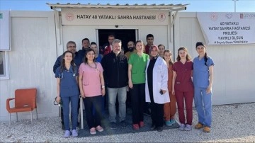 Hatay'da kurulan yoğun bakımlı sahra hastanesi depremzedelerin hizmetinde