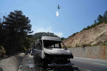 Havran’daki orman yangınına havadan ve karadan müdahale sürüyor
