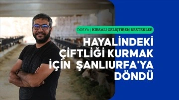 Hayalindeki çiftliği kurmak için yurt dışından Şanlıurfa'ya döndü