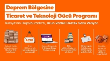 Hepsiburada, ‘Deprem Bölgesine Ticaret ve Teknoloji Gücü’ programını başlatıyor
