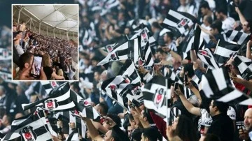 Hizbullah aleyhine Fenerbahçe taraftarlarından sonra Beşiktaş taraftarları da slogan atarak tepki gösterdi