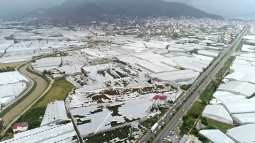 Hortumun vurduğu Anamur’da son durum dron ile görüntülendi
