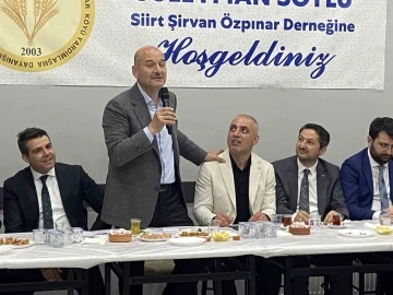 İçişleri Bakanı Soylu: &quot;Bu ülkede Tayyip Erdoğan sadece altyapı yatırımı yapmadı, Tayyip Erdoğan doğu ile batıyı barıştırdı”
