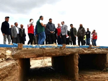 İkinci kez selin vurduğu köyde dereler taştı, tarım arazileri zarar gördü
