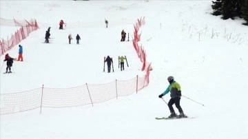 Ilgaz Dağı'nda yarıyıl tatili yoğunluğu