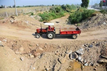 İncirliova’da yıkılan köprüye “dolgulu” geçici çözüm
