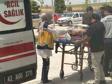 İş yerinde yüksekten düşen işçi yaralandı
