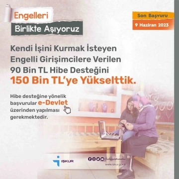 İŞKUR’dan engelli ve eski hükümlülere hibe desteği
