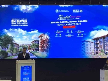 İstanbul’da 250 Bin Sosyal Konut Projesi’nin kura heyecanı yaşandı
