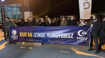 İsveç'te Kur'an-ı Kerim yakılması Karabük'te protesto edildi