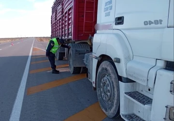 Jandarma ekipleri yollarda kış lastiği denetiminde
