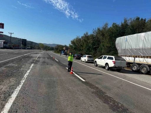 Jandarma ekiplerinden Trafik ve Asayiş Denetimi
