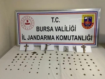 Bursa jandarmadan tarihi eser kaçakçılarına darbe