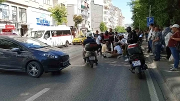 Kadın kurye ölümden döndü
