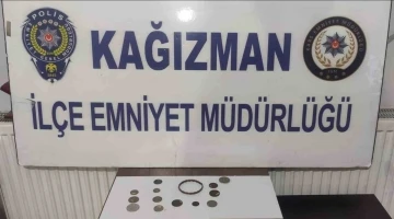 Kağızman’da tarihi eser operasyonu
