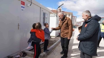 Kahramanmaraş Afşin’de konteynerkentte yaşam başladı
