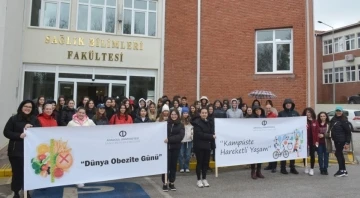 Kampüste “Obezite Farkındalık Yürüyüşü” gerçekleştirildi
