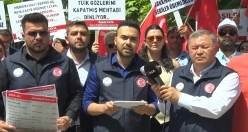 Kamu Birliği Konfederasyonu’ndan TÜİK önünde eylem
