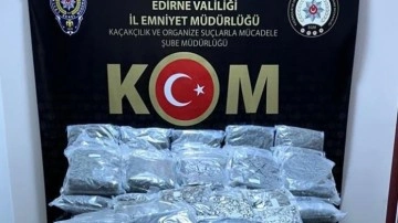 Kapıkule Sınır Kapısı'nda bir tırda 83,5 kilogram skunk ele geçirildi