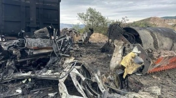 Karabağ'da benzin depolama alanında patlama meydana geldi