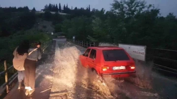 Karabük’te dolu ve sağanak etkili oldu
