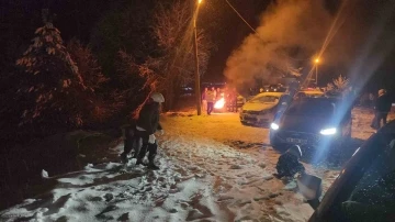 Karabük’te yüksek kesimlerinde kar yağışı etkisini artırdı
