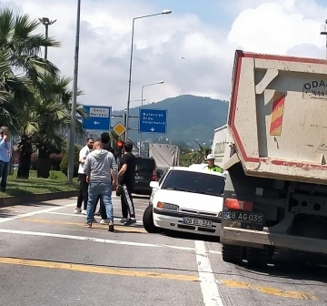 Karadeniz Sahil Yolu’nda kaza ucuz atlatıldı
