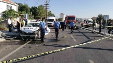 Karaman’da polis aracı ile yabancı plakalı otomobil çarpıştı: 2’si polis 3 yaralı
