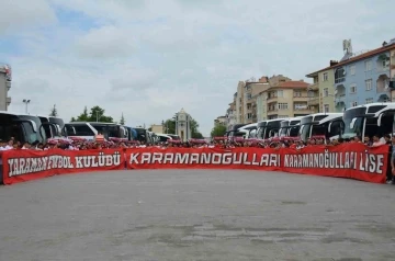 Karaman FK’nin taraftar kafilesi final maçı için Ankara’ya yola çıktı
