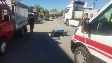 Karapınar’da motosiklet ile tır çarpıştı: 1 yaralı