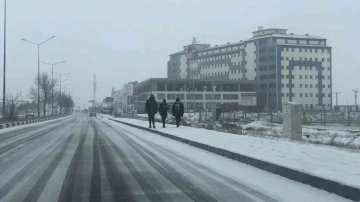 Kars’ta kar yağışı etkili oluyor
