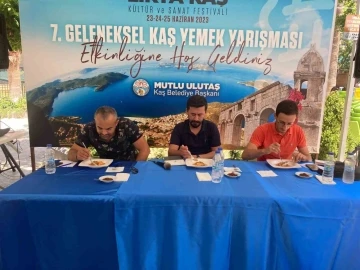 Kaş’ta geleneksel yemek yarışması
